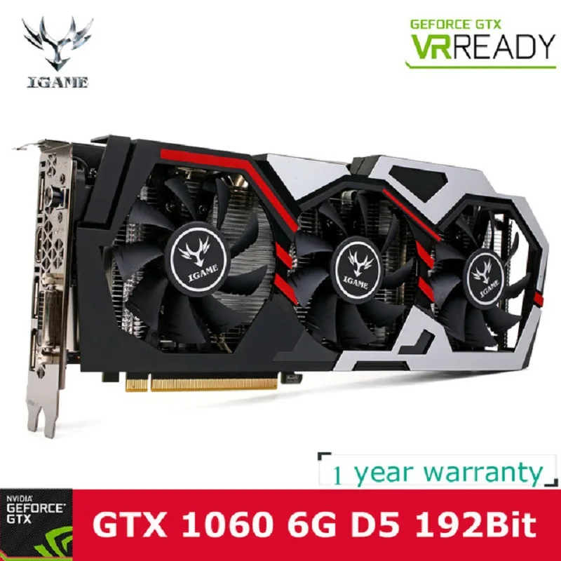 Us 335 99 Graphics Cards Gtx 1060 For Bitcoin Miner Colorful Nvidia Gtx Igame 1060 Gpu 6gb 192bit Gddr5 Pci E X16 3 0 Riser Cooling Fan In Graphics - 